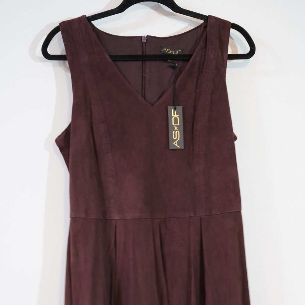 AS By DF Brown Suede Dress Size M - Picture 5 of 8